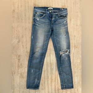Moussa Vintage Helendale Distressed Skinny Jeans